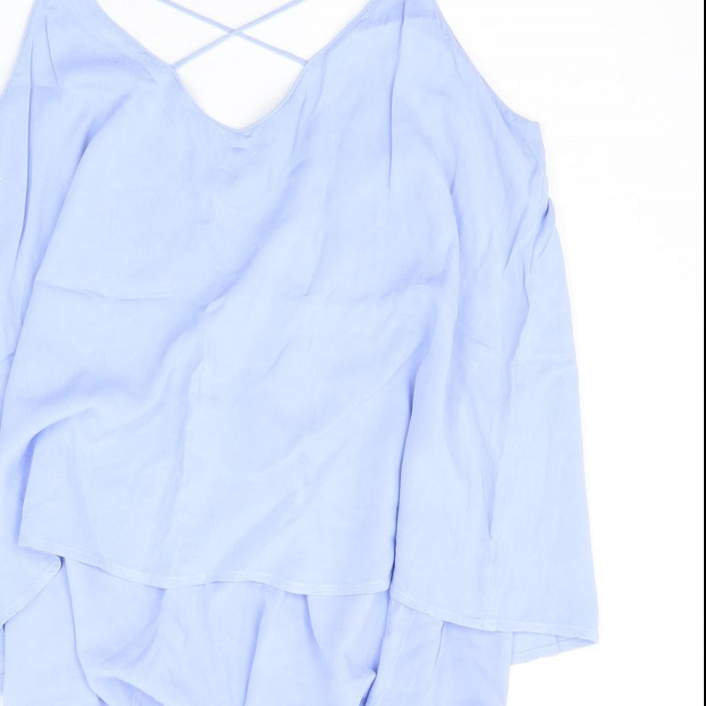 Warehouse Womens Blue   Basic Tank Size 14