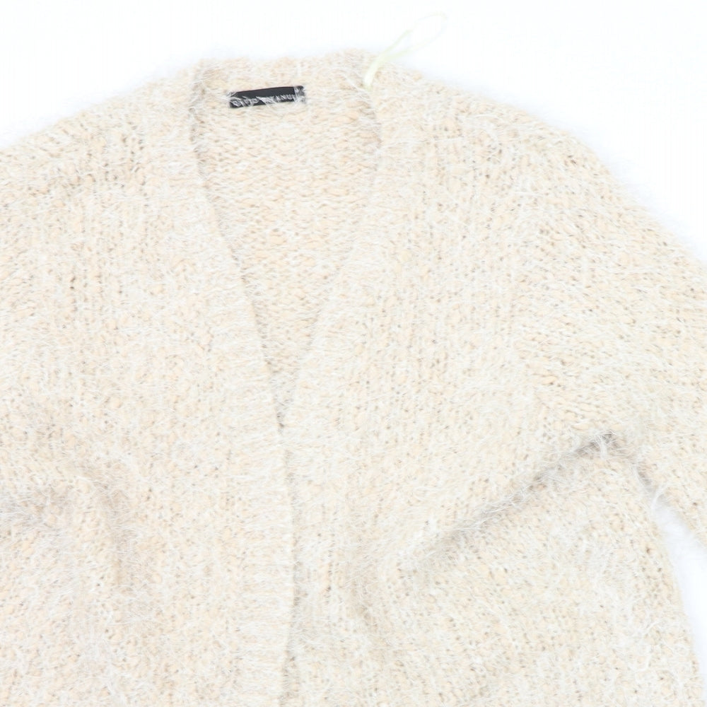DAVID EMANUEL Womens Beige   Cardigan Jumper Size M