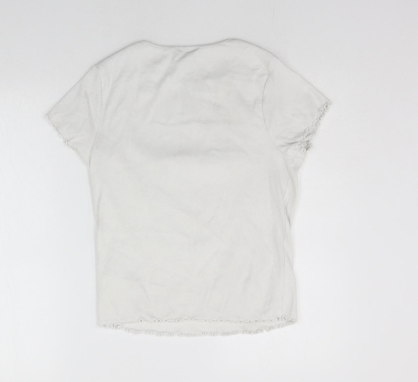 New Look Womens White   Basic T-Shirt Size 16