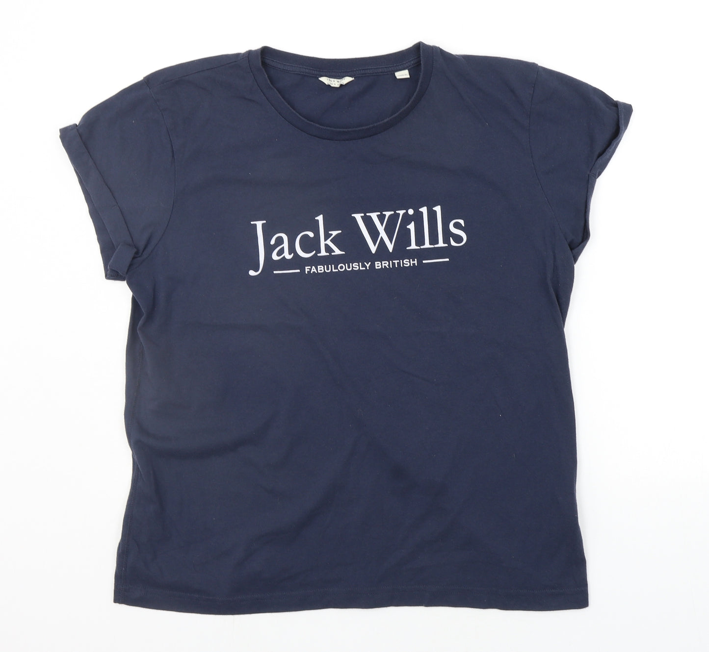 Jack Wills Womens Blue   Basic T-Shirt Size 14