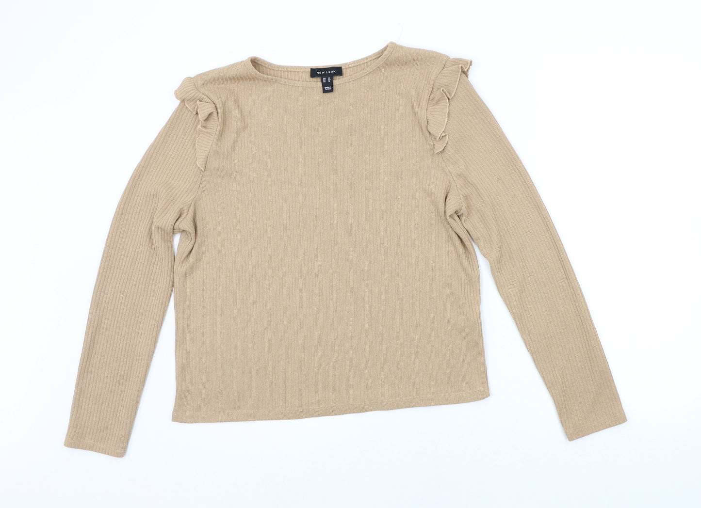 New Look Womens Beige   Basic Polo Size 16