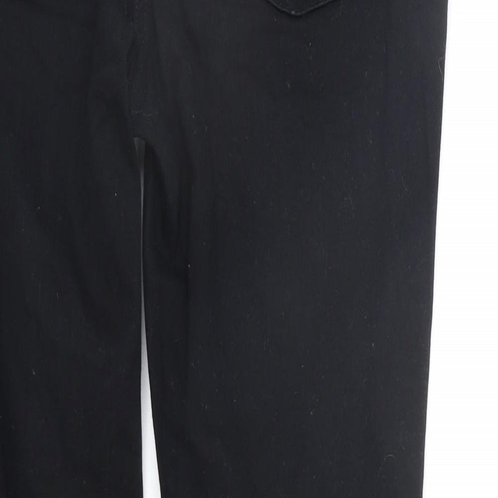 NEXT Womens Black   Straight Jeans Size 14 L28 in