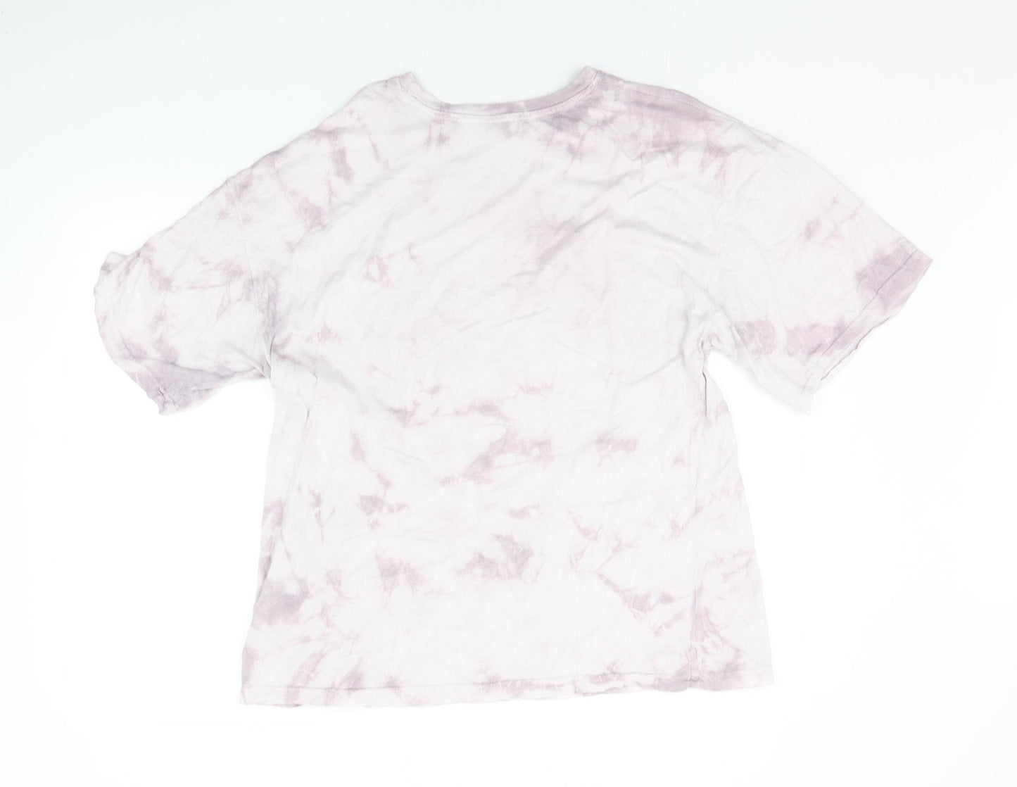 Missguided Womens Purple Geometric  Basic Polo Size L