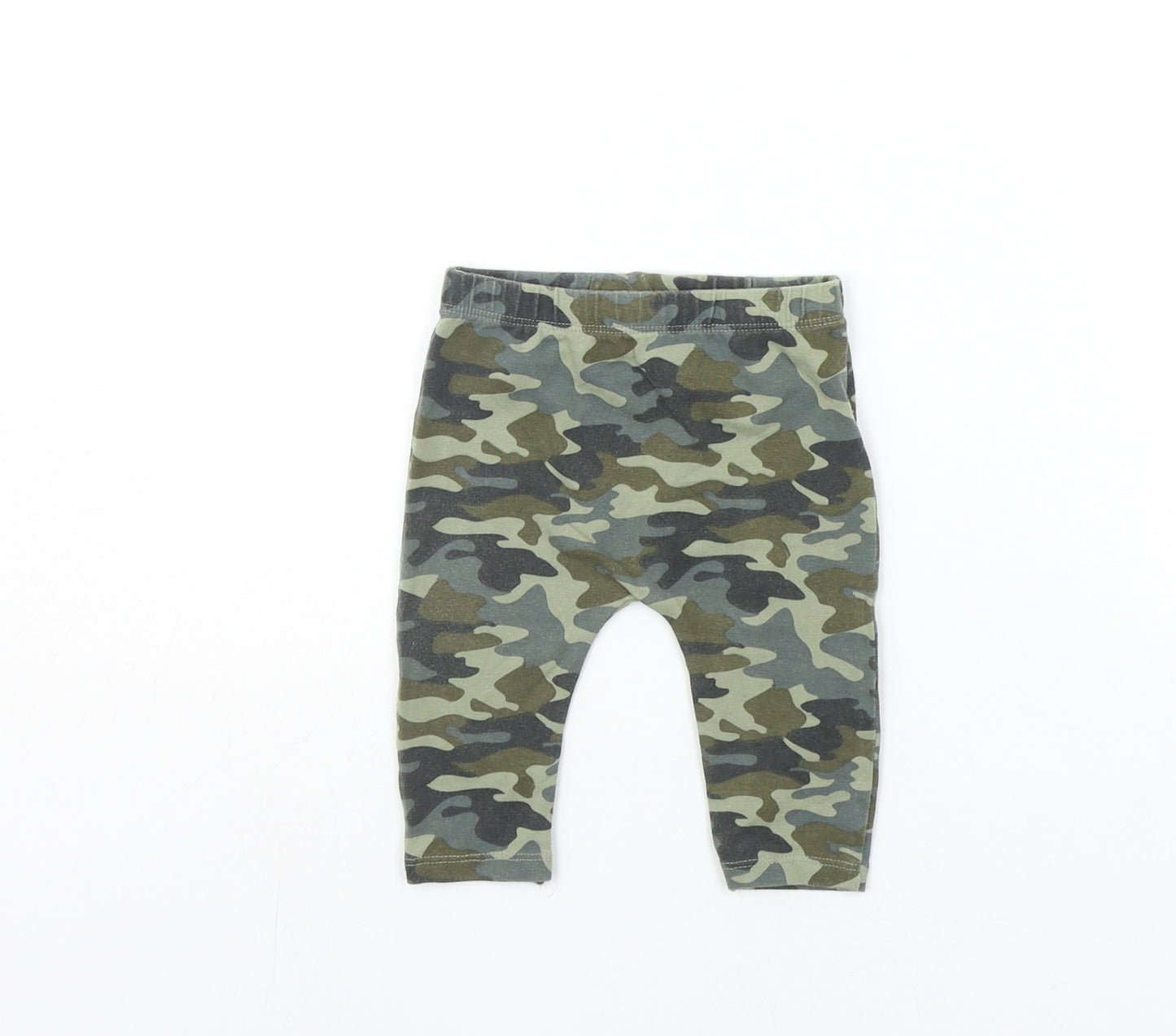 FRED & FLO Baby Green Camouflage  Jogger Leggings Size 3-6 Months