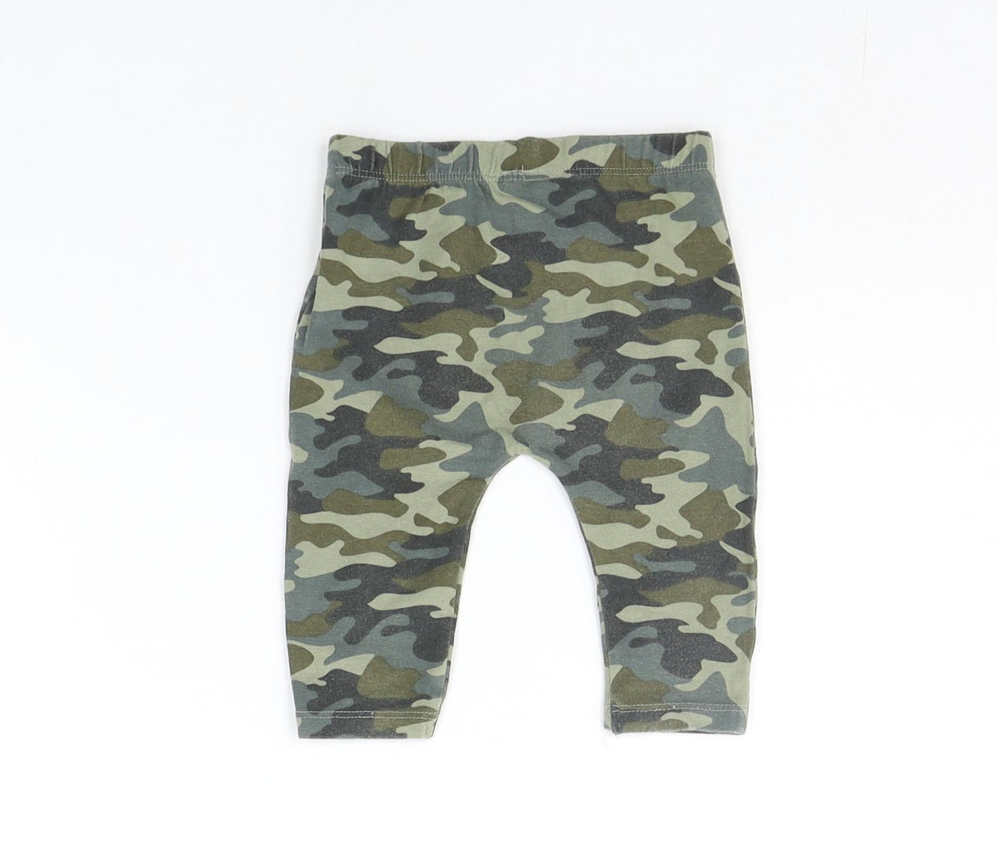 FRED & FLO Baby Green Camouflage  Jogger Leggings Size 3-6 Months