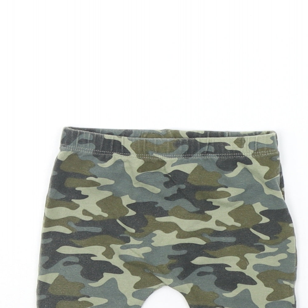 FRED & FLO Baby Green Camouflage  Jogger Leggings Size 3-6 Months
