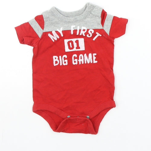 BABY GAP Baby Red   Babygrow One-Piece Size 0-3 Months