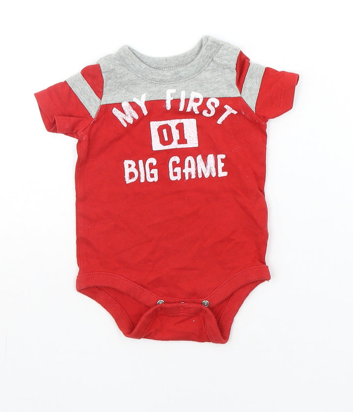BABY GAP Baby Red   Babygrow One-Piece Size 0-3 Months