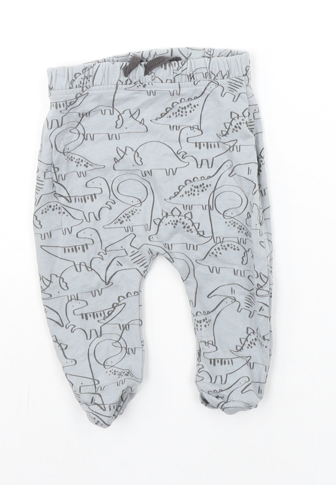 TU Baby Grey Geometric  Jogger Trousers Size 6-9 Months