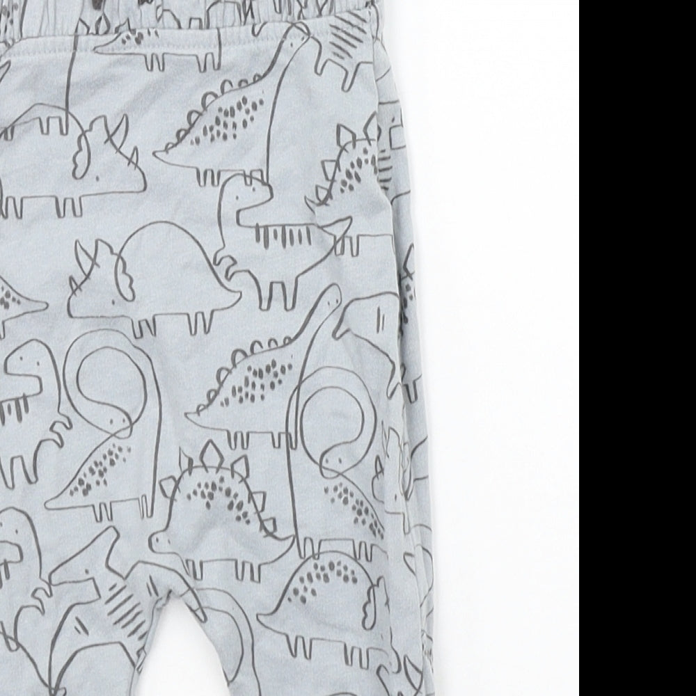 TU Baby Grey Geometric  Jogger Trousers Size 6-9 Months