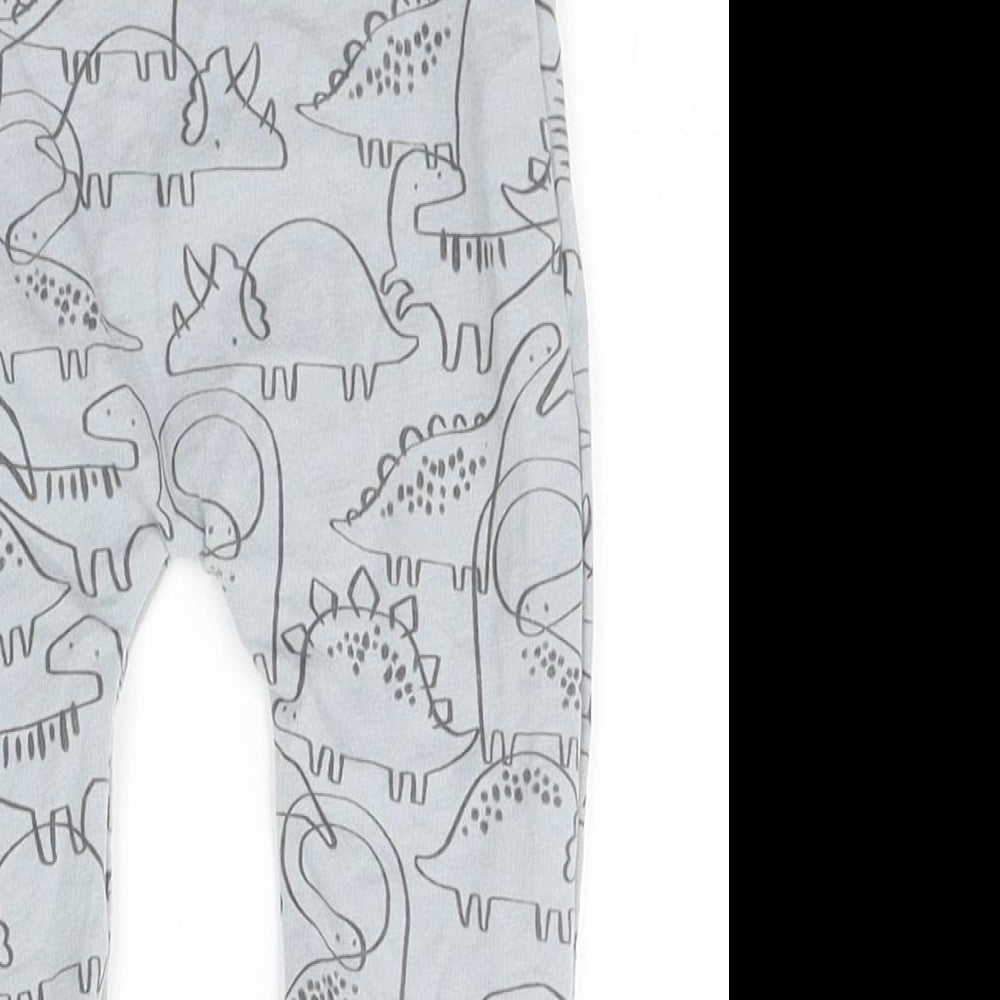TU Baby Grey Geometric  Jogger Trousers Size 6-9 Months