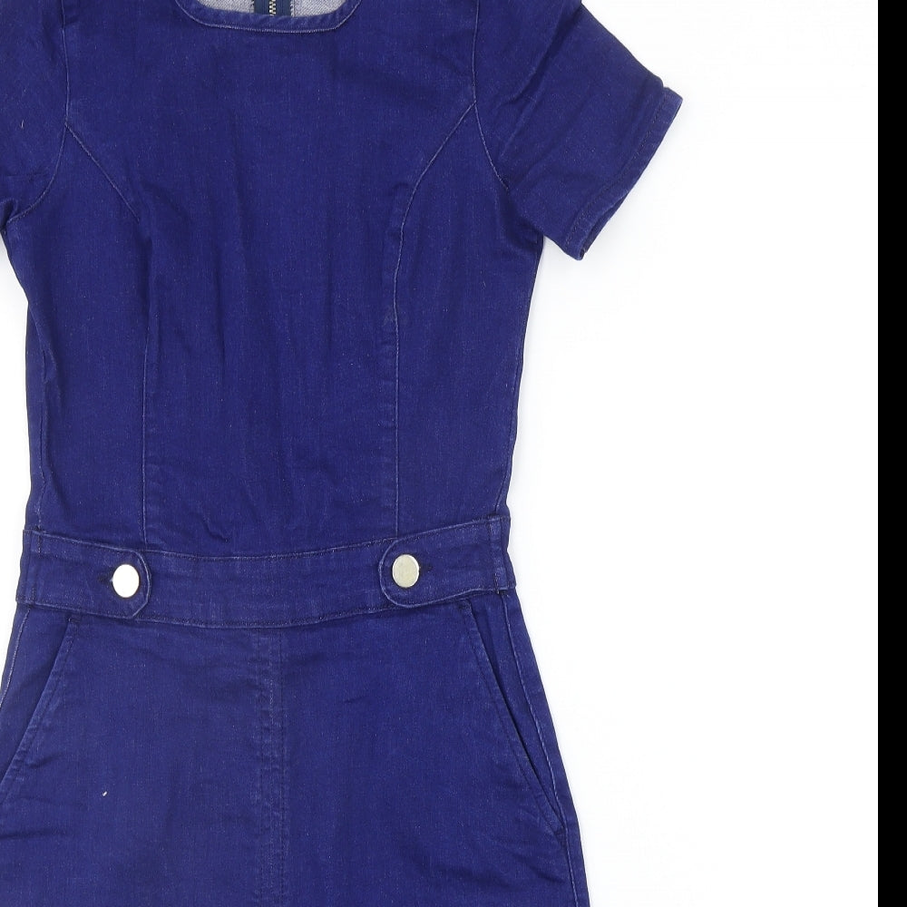 Oasis Womens Blue   A-Line  Size 8