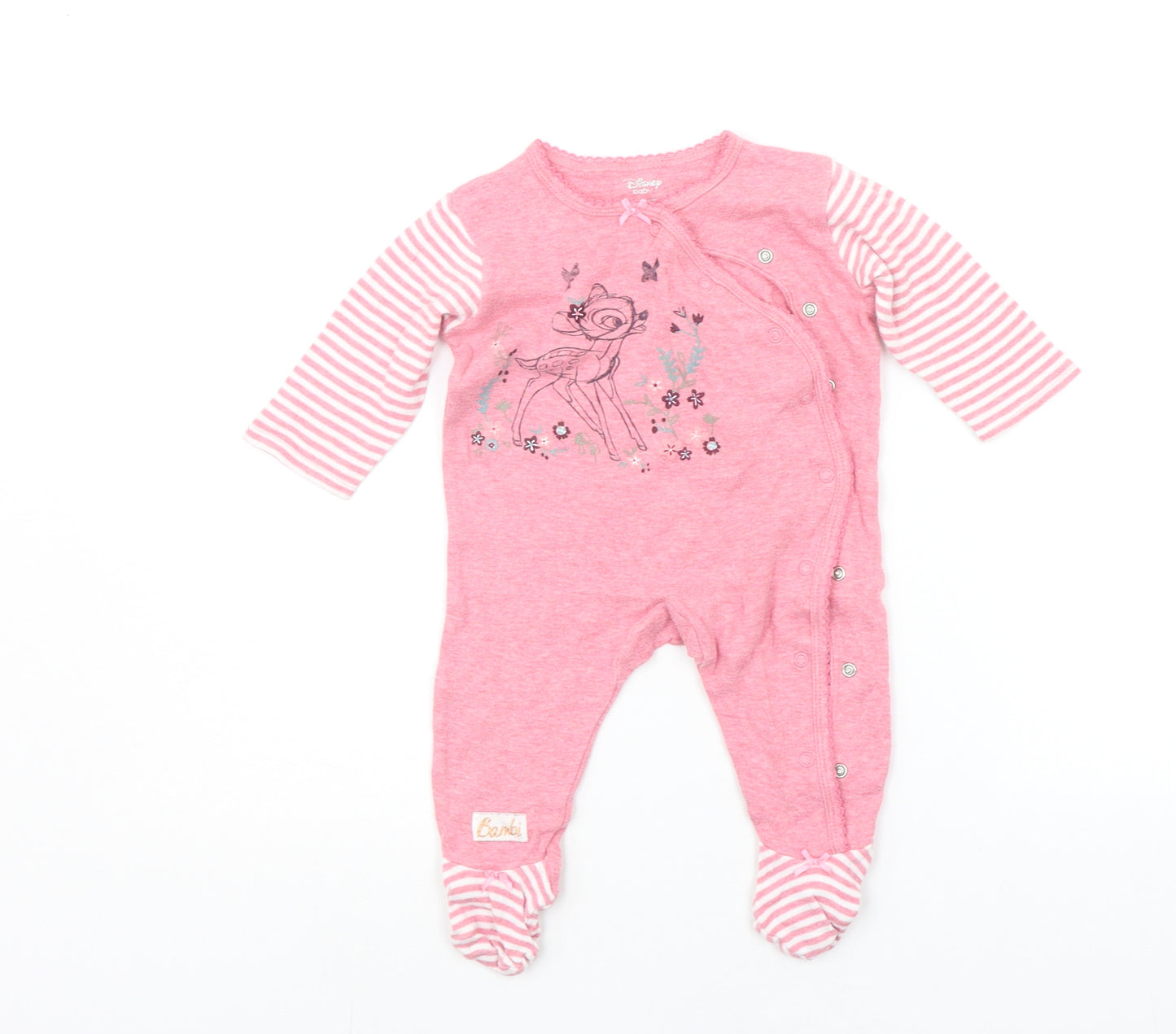 Disney Baby Pink Ikat  Babygrow One-Piece Size 6-9 Months  - bamby