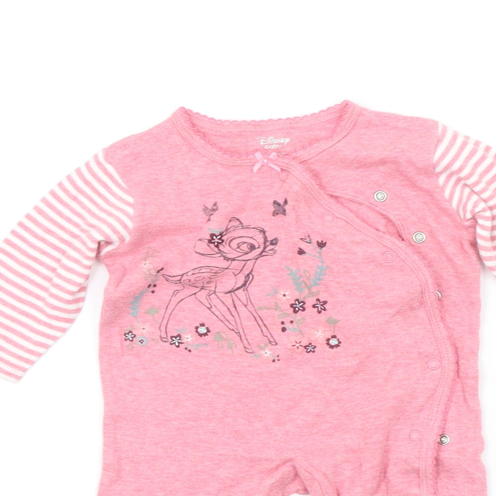 Disney Baby Pink Ikat  Babygrow One-Piece Size 6-9 Months  - bamby