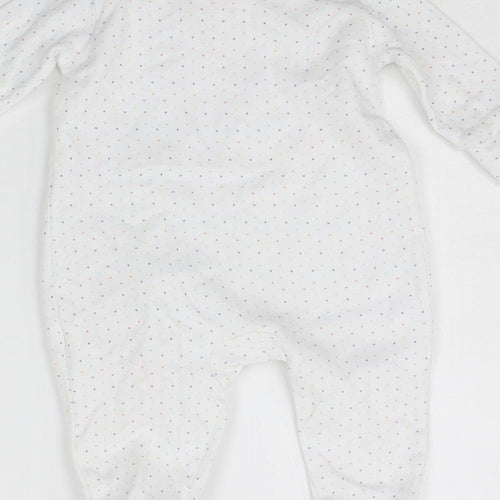 NEXT Baby White Spotted  Babygrow One-Piece Size 0-3 Months  - UNICORN