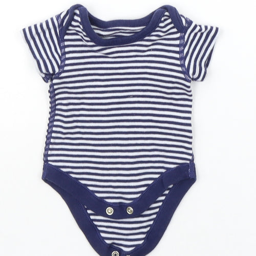 Marks and Spencer Baby Blue Striped  Babygrow One-Piece Size 0-3 Months