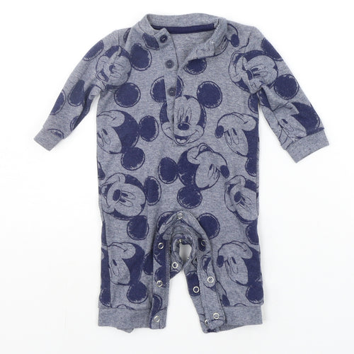 George Baby Grey Geometric  Babygrow One-Piece Size 3-6 Months  - DISNEY