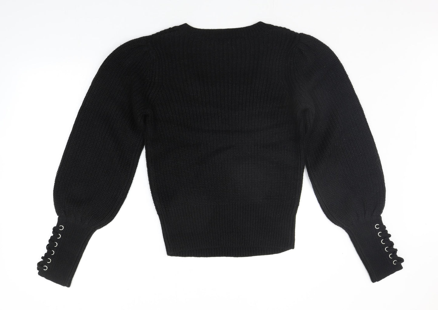 Amara Reya Womens Black   Pullover Jumper Size L