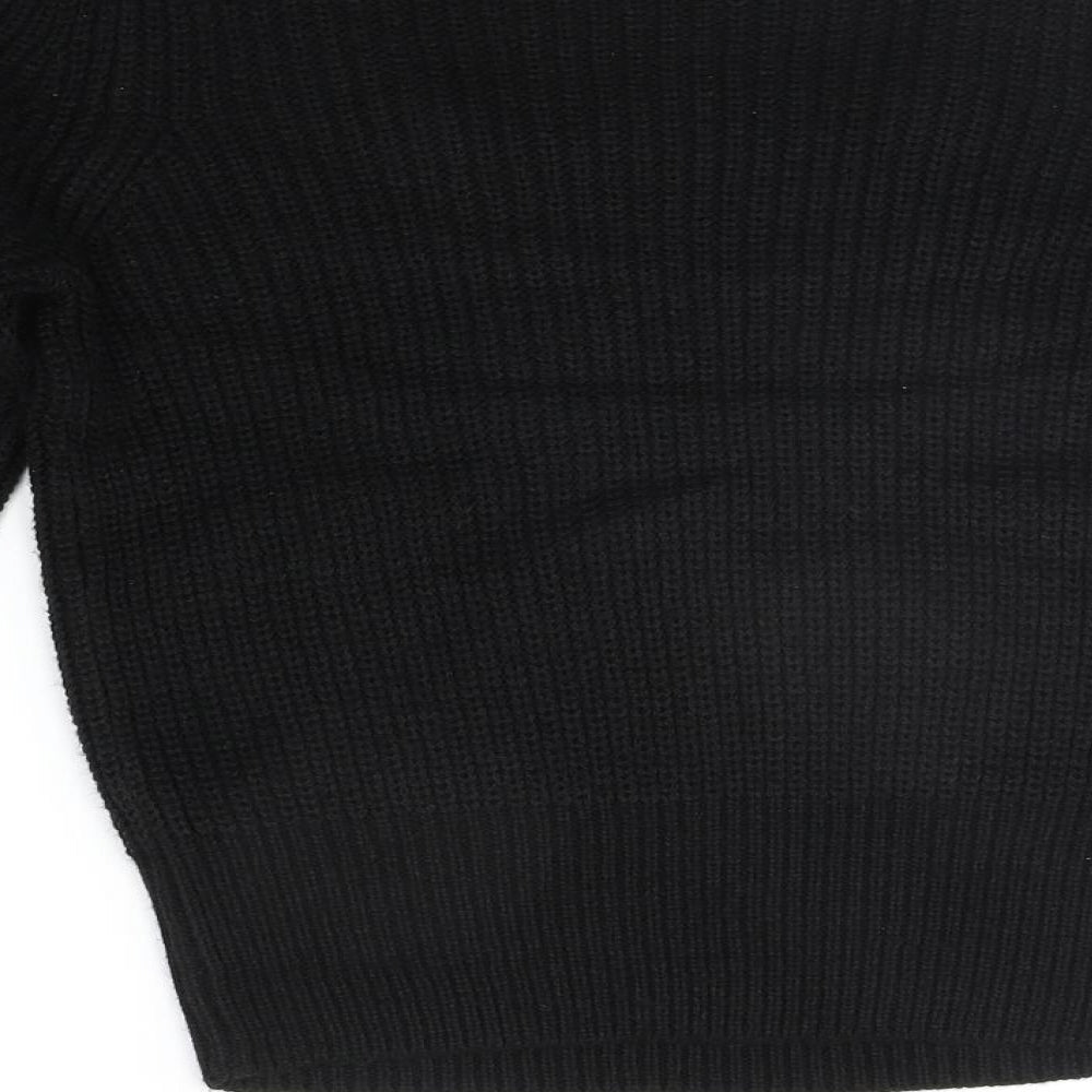 Amara Reya Womens Black   Pullover Jumper Size L