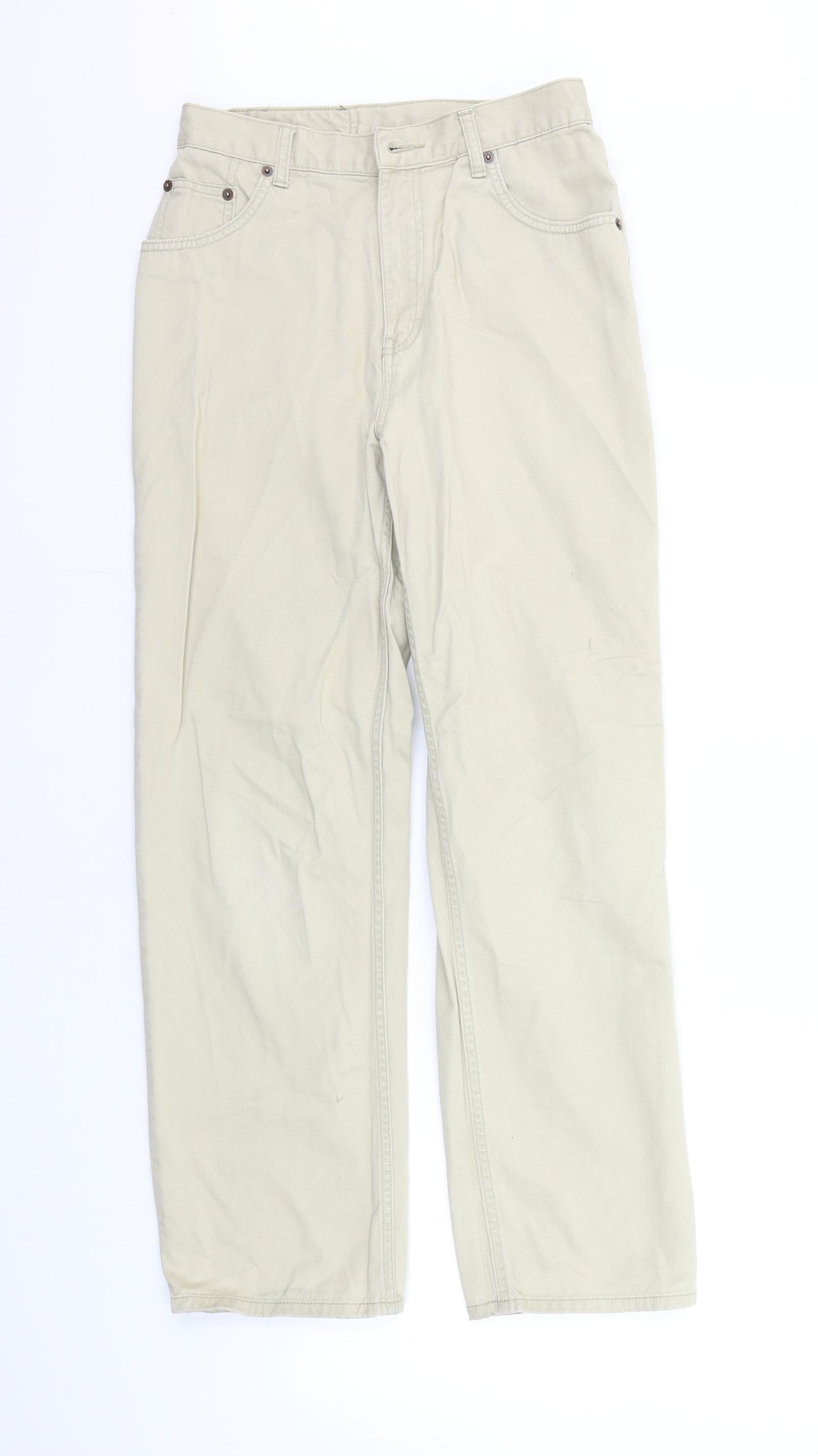 Marks and Spencer Girls Beige   Chino Trousers Size 13 Years