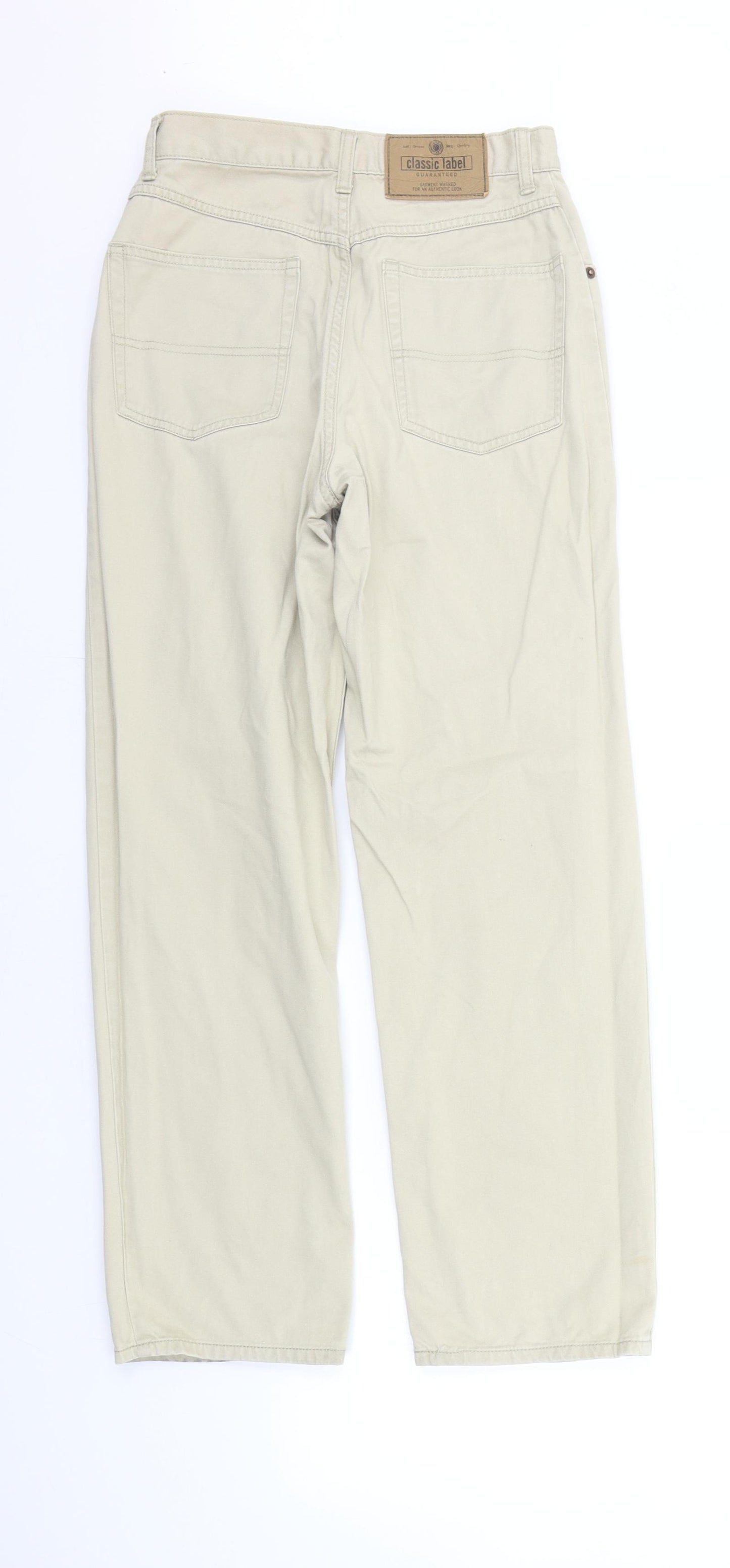 Marks and Spencer Girls Beige   Chino Trousers Size 13 Years