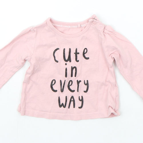 TU Baby Pink   Basic T-Shirt Size 3-6 Months