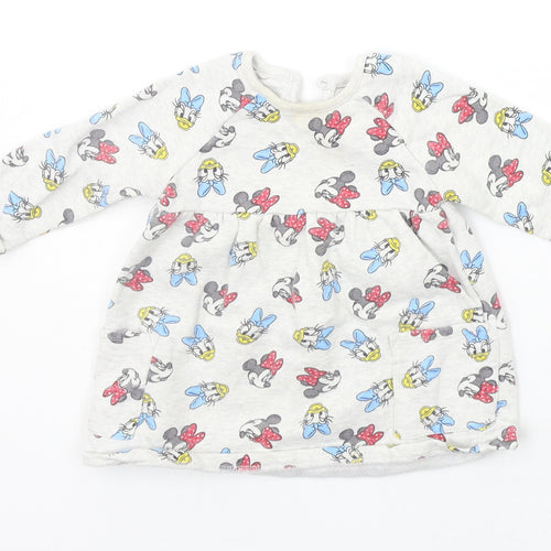 George Baby Grey Geometric  Pullover Jumper Size 6-9 Months  - DISNEY
