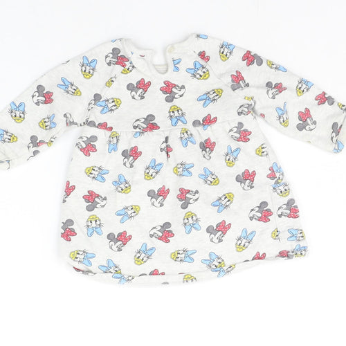 George Baby Grey Geometric  Pullover Jumper Size 6-9 Months  - DISNEY