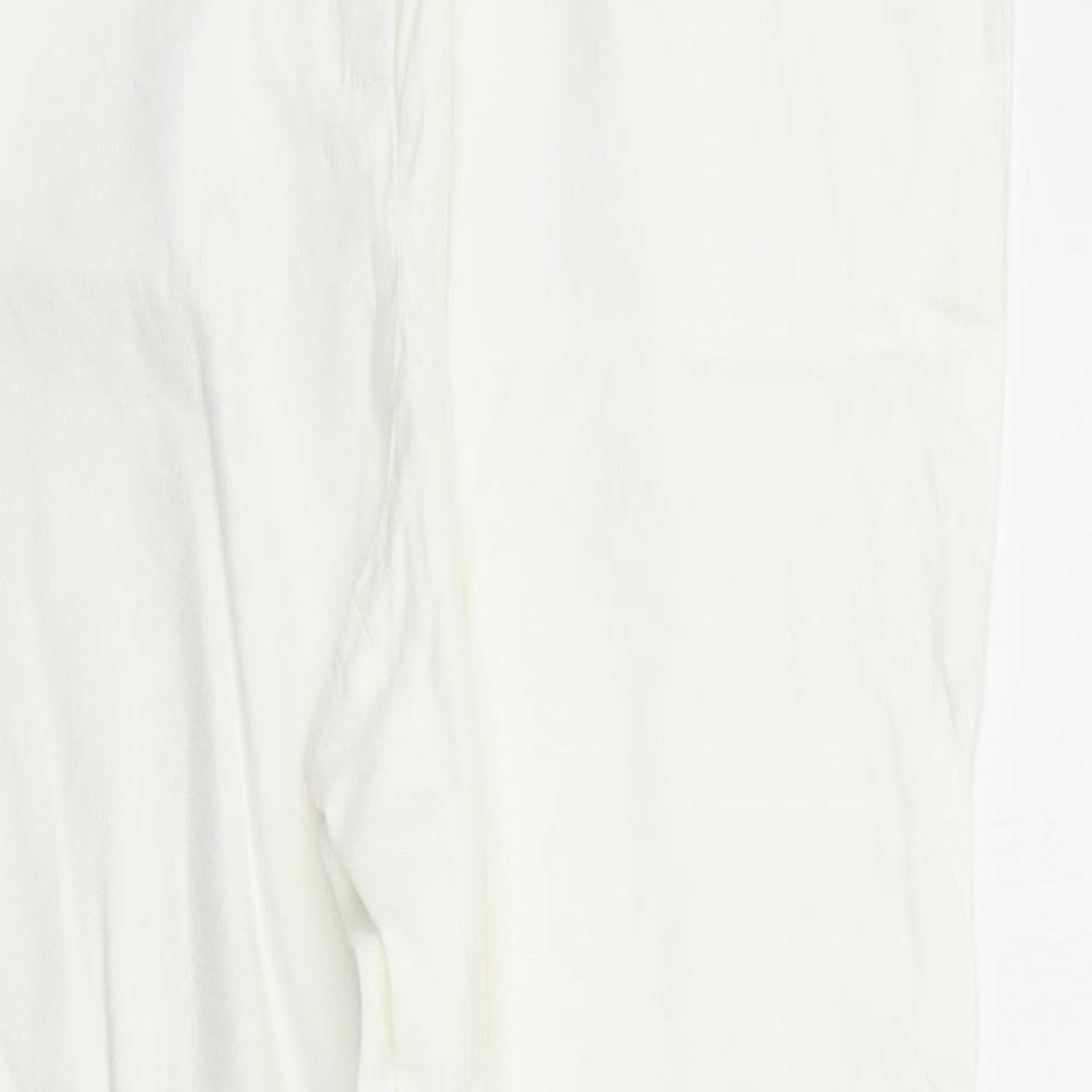 Marks and Spencer Womens White   Trousers  Size 30 in L25 in