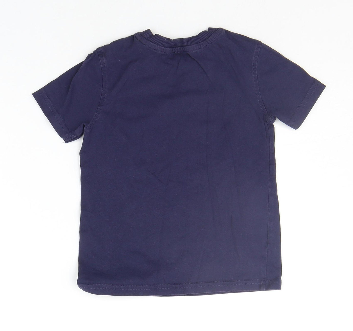 George Boys Blue Houndstooth   T-Shirt Size 3-4 Years