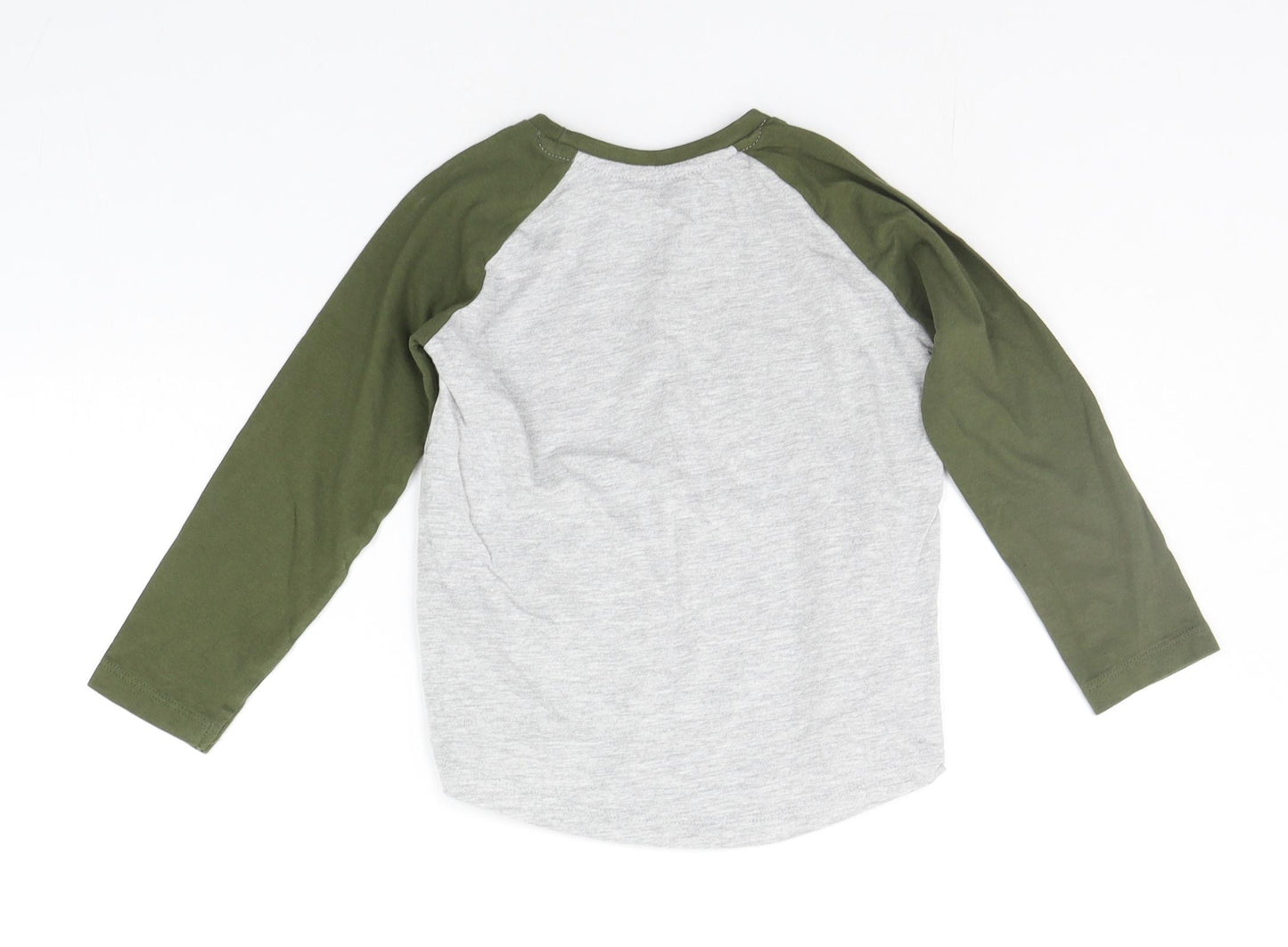 Primark Boys Grey   Basic T-Shirt Size 5-6 Years