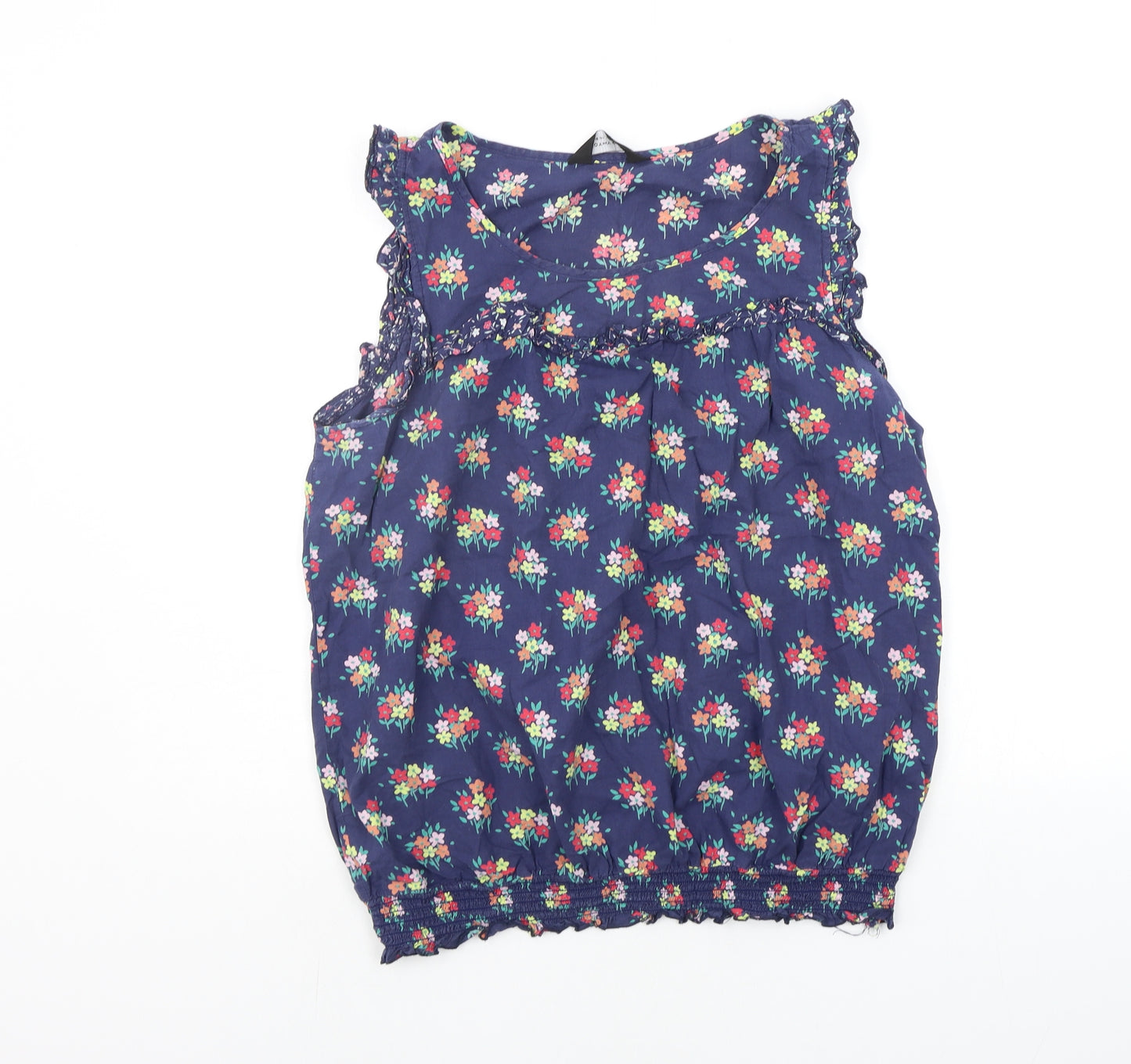 Dorothy Perkins Womens Blue Floral  Basic Blouse Size 16