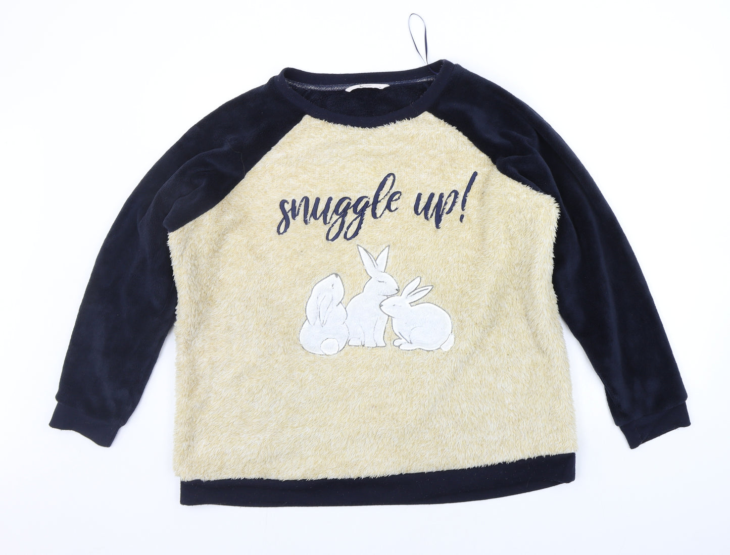 TU Womens Beige Solid  Top Pyjama Top Size 20  - Snuggle Up
