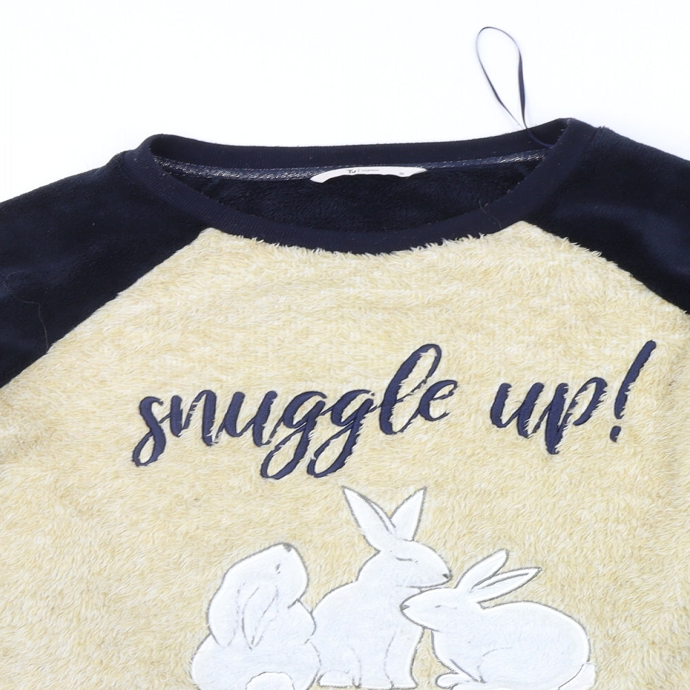 TU Womens Beige Solid  Top Pyjama Top Size 20  - Snuggle Up