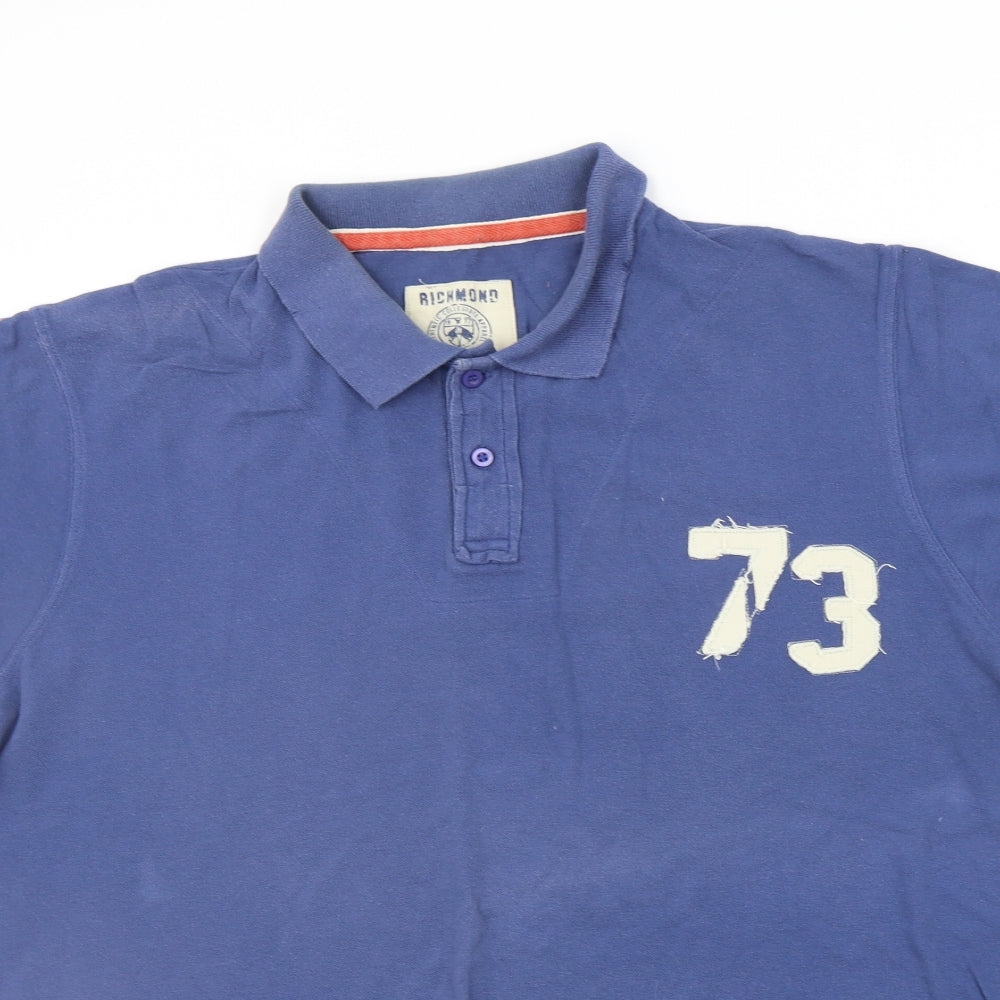 Richmond Mens Blue    Polo Size XL