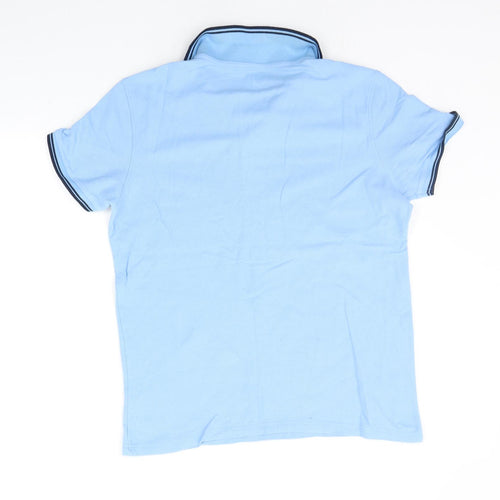 Cedar Wood State Mens Blue    Polo Size L