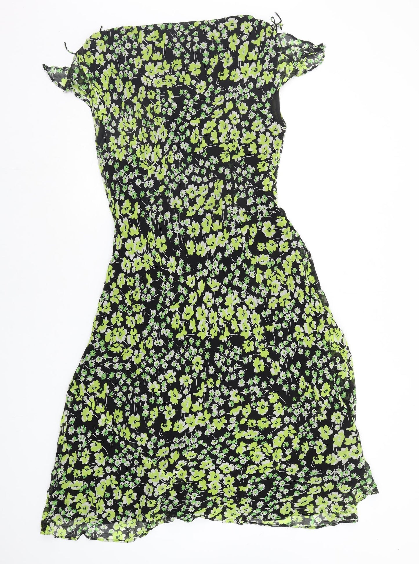 PLANET Womens Green Floral  A-Line  Size 12