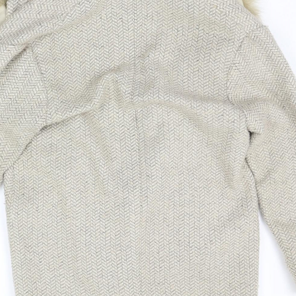 Dorothy Perkins Womens Beige   Jacket Coat Size 10