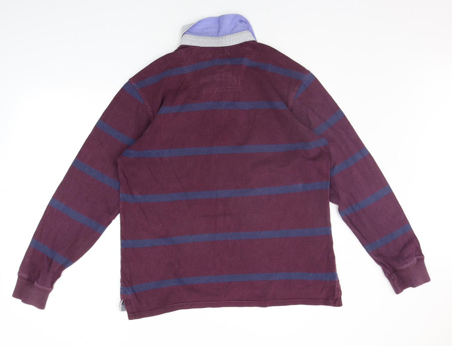 TU Mens Purple Striped  Pullover Jumper Size M