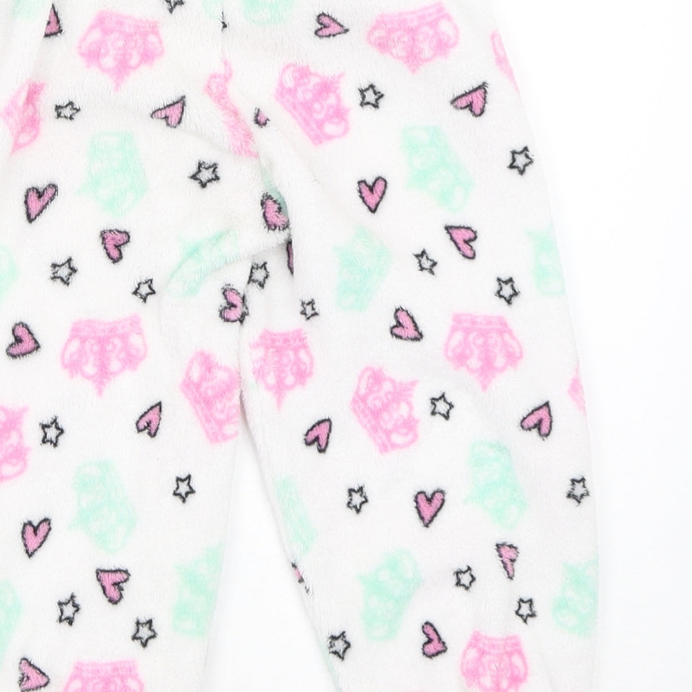 Sweet Dreams Girls White Solid  Top Pyjama Pants Size 2-3 Years