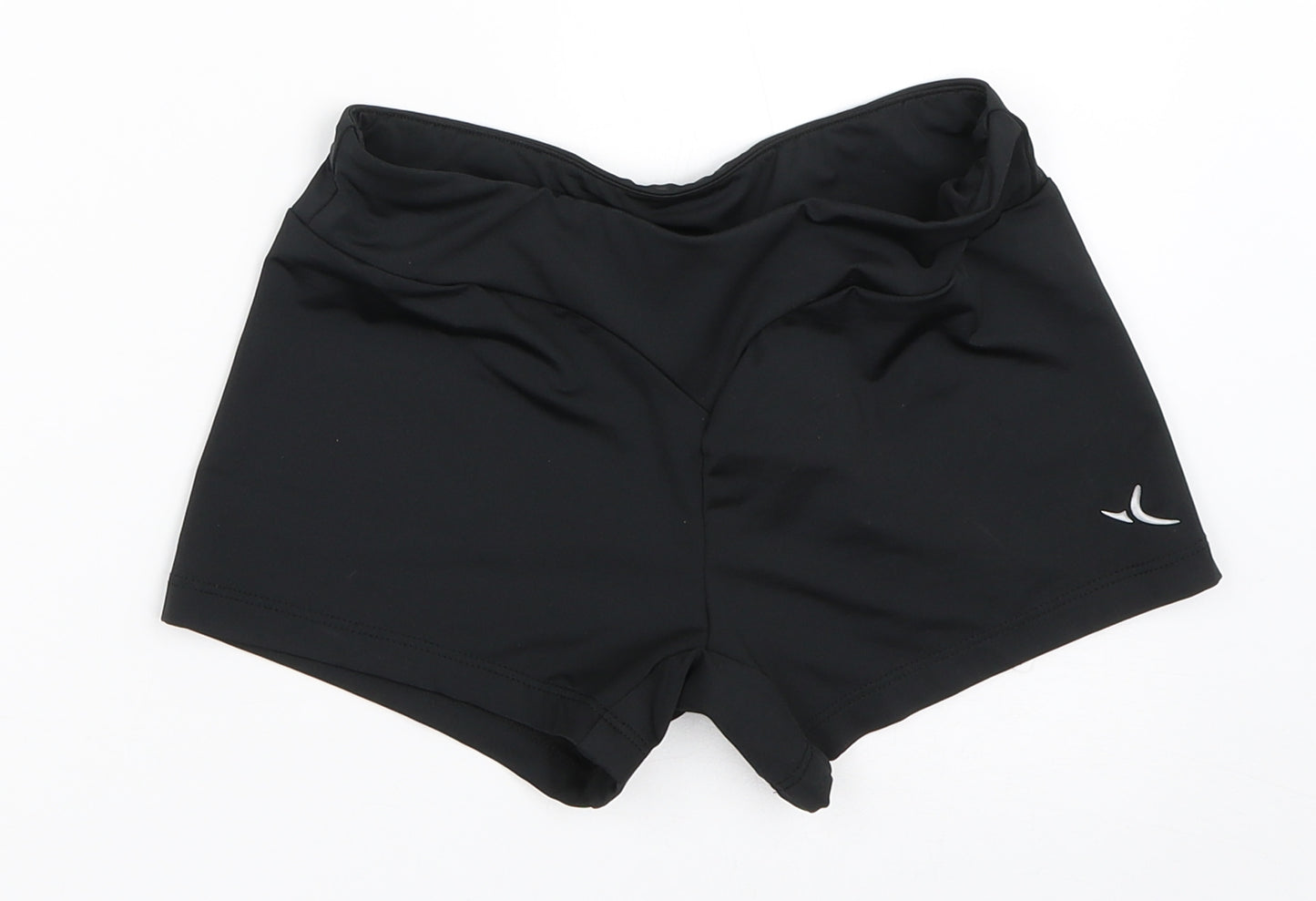 DECATHLON Womens Black   Hot Pants Shorts Size 2XS