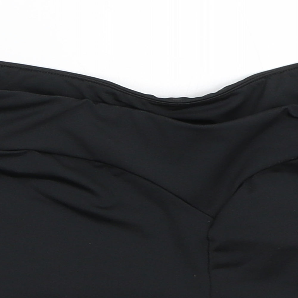 DECATHLON Womens Black   Hot Pants Shorts Size 2XS