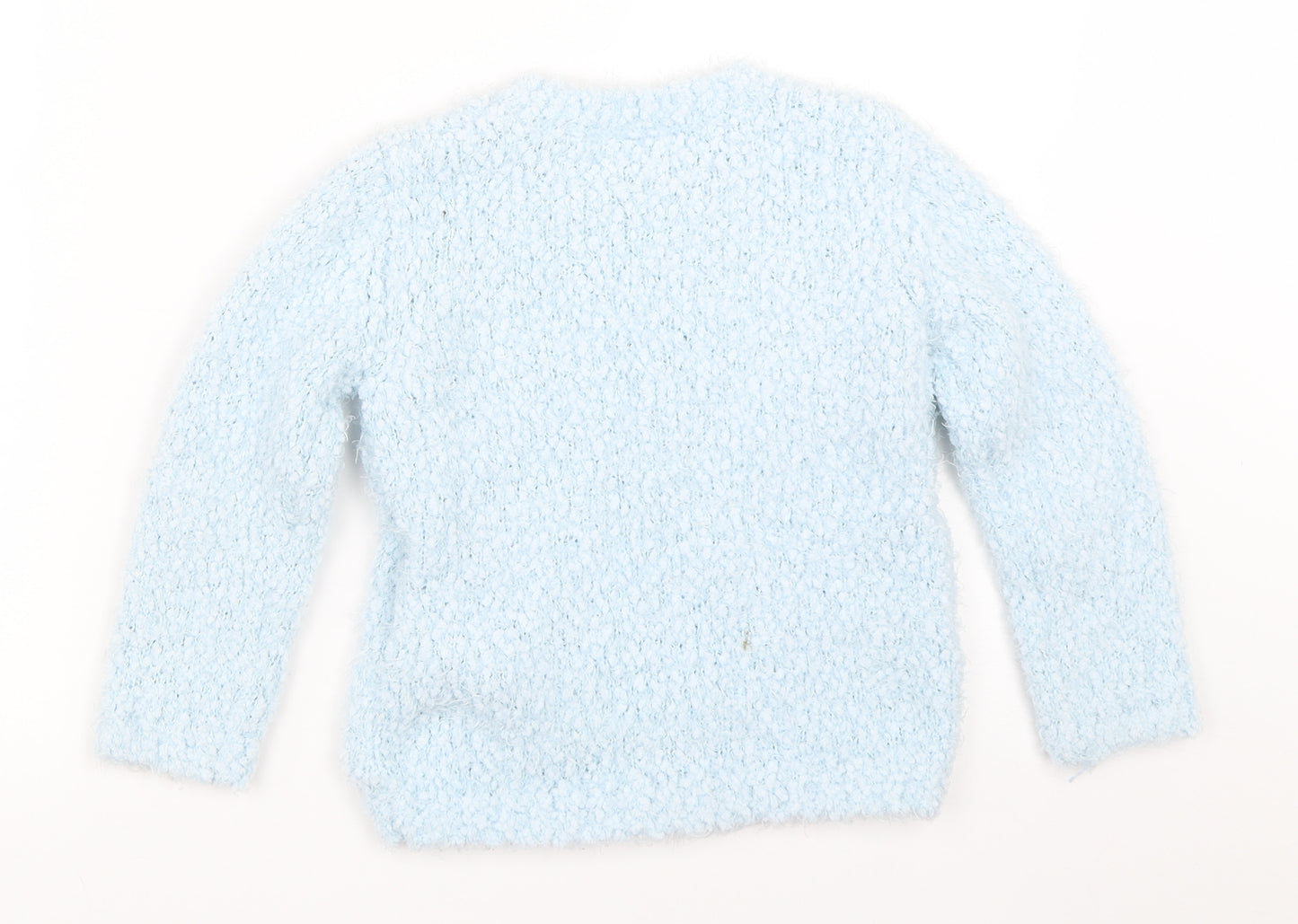 Matalan Girls Blue   Pullover Jumper Size 5 Years  - disney frozen