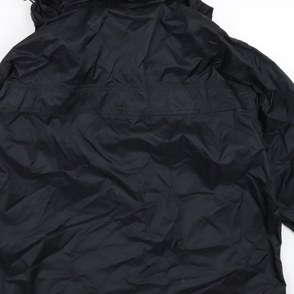 Trespass Mens Black   Rain Coat Coat Size S