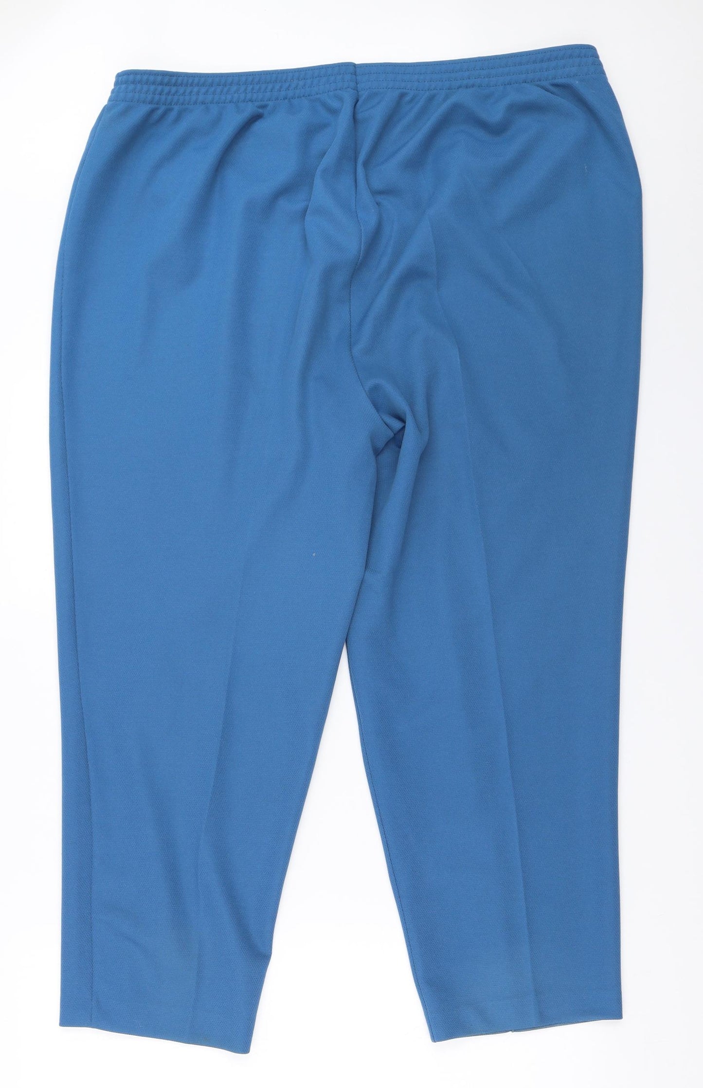 Slimma Womens Blue   Trousers  Size 24 L25 in