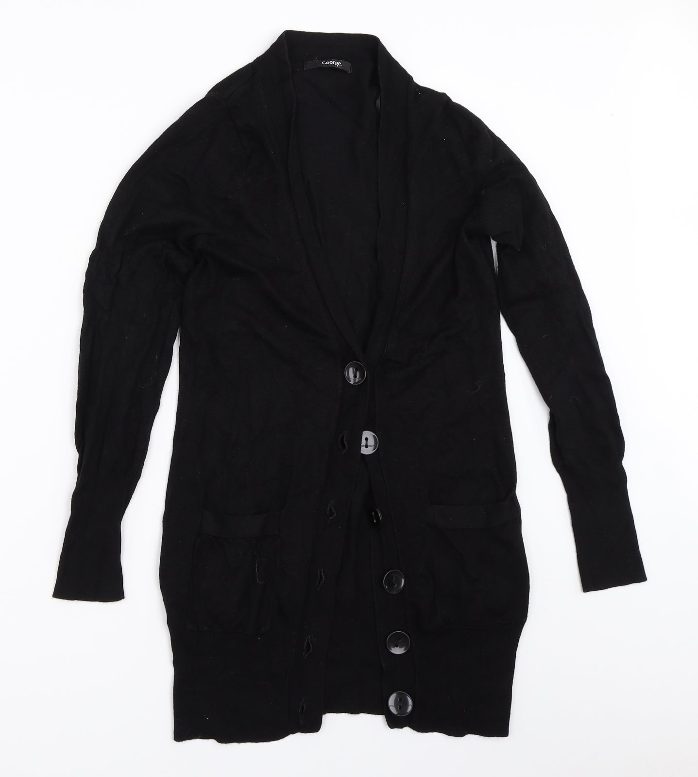 George Womens Black   Cardigan Jumper Size 8