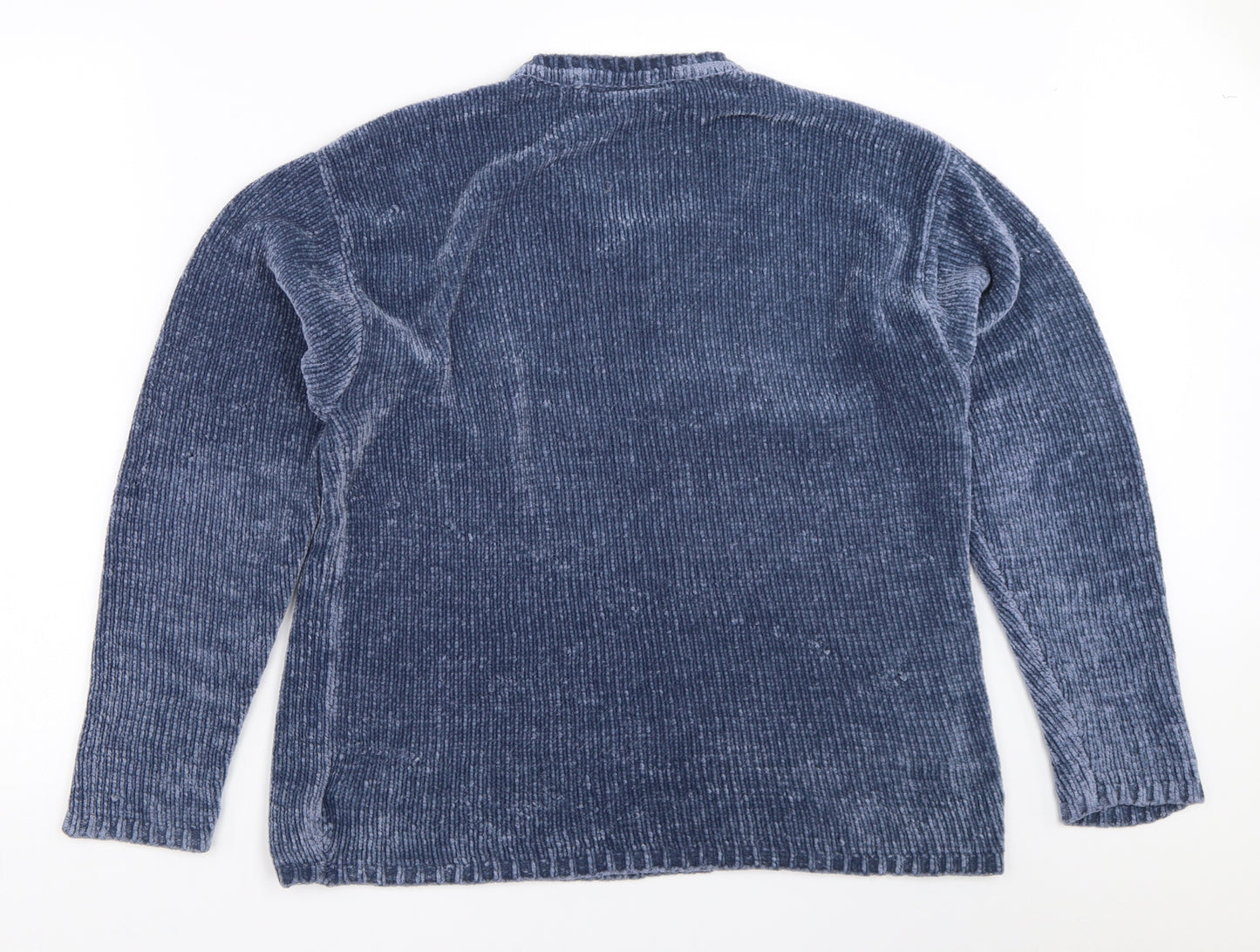 Island Earth Womens Blue   Pullover Jumper Size M