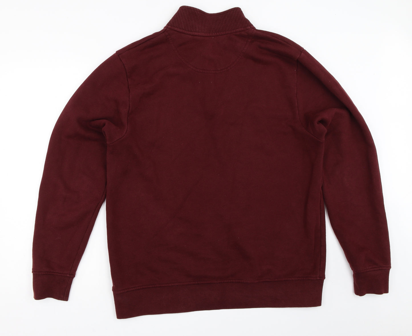 Orvis Mens Red   Henley Sweatshirt Size L
