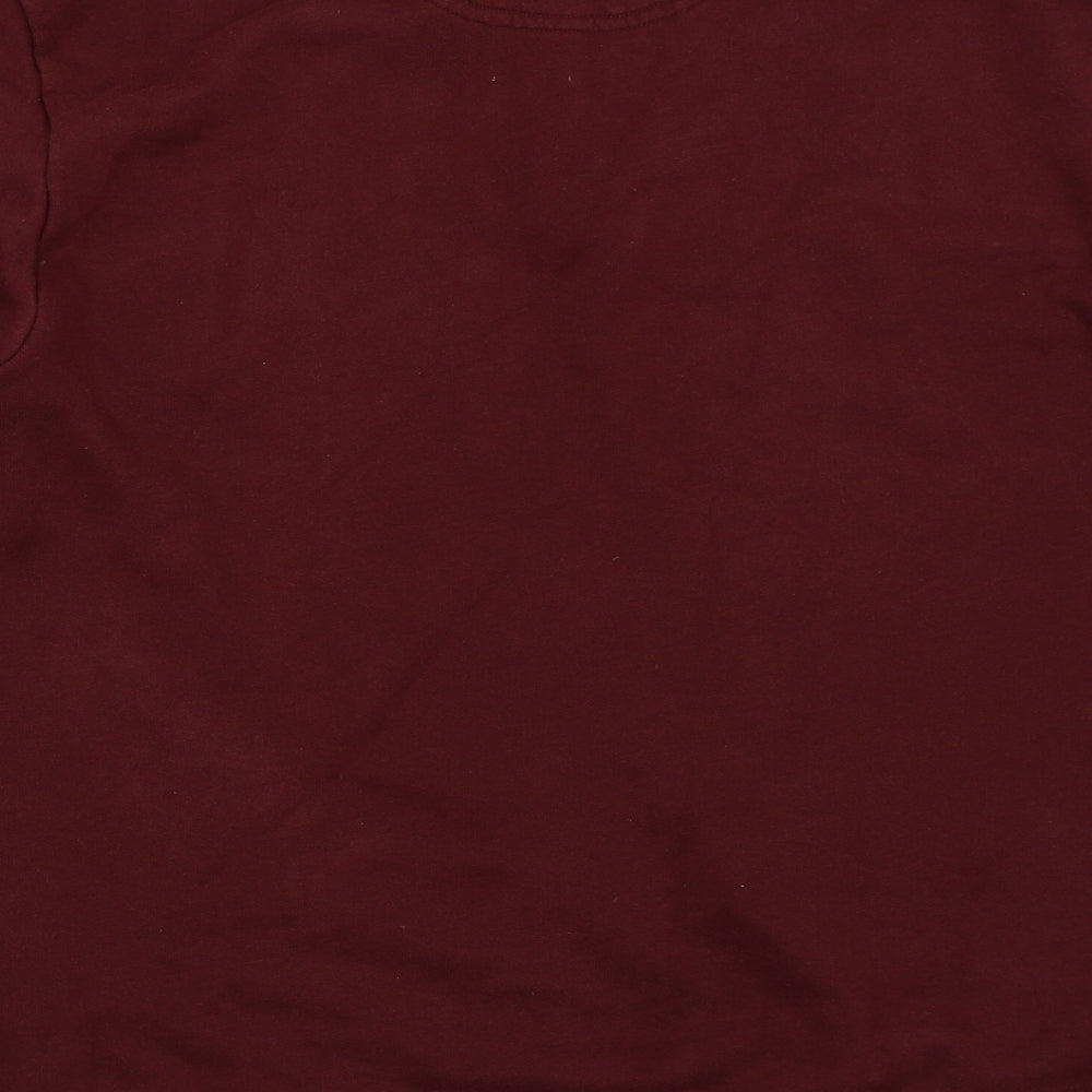 Orvis Mens Red   Henley Sweatshirt Size L