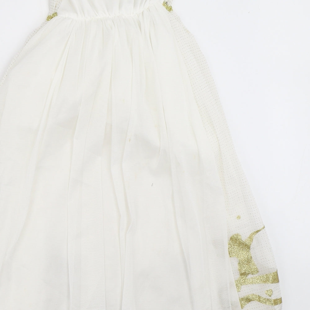 George Girls Ivory   Fit & Flare  Size 5-6 Years  - princess fancy dress